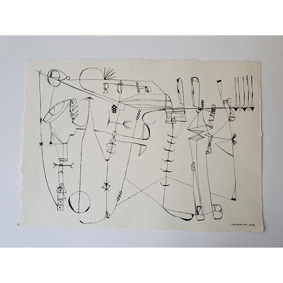 Image 1 of Alte Tusche auf Papier n 510 von Jérémie Iordanoff, 2009