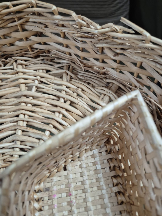 Image 1 of Vintage Rattan Organizer / Aperitif-Tablett