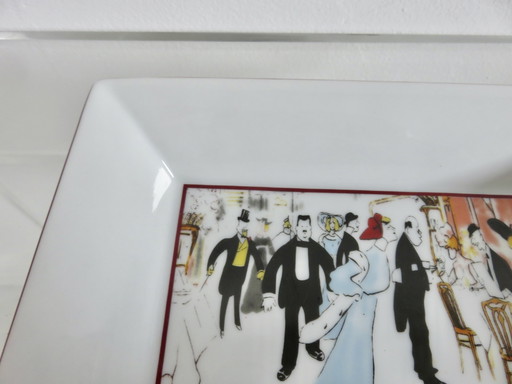 Aschenbecher "Maxim'S" Aus Paris Aus Porzellan