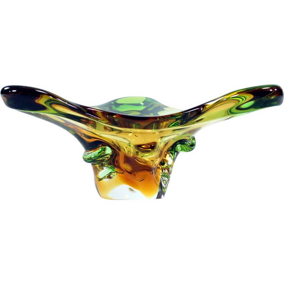 Image 1 of Alte Glasschale von Frantisek Zemek für Mstisov, Tschechoslowakei 1960