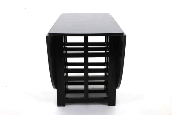 Image 1 of Ovaler Klapptisch Ds1 - 6 Schwarze Stühle Ds3 - Charles Rennie Mackintosh - Cassina - 1980