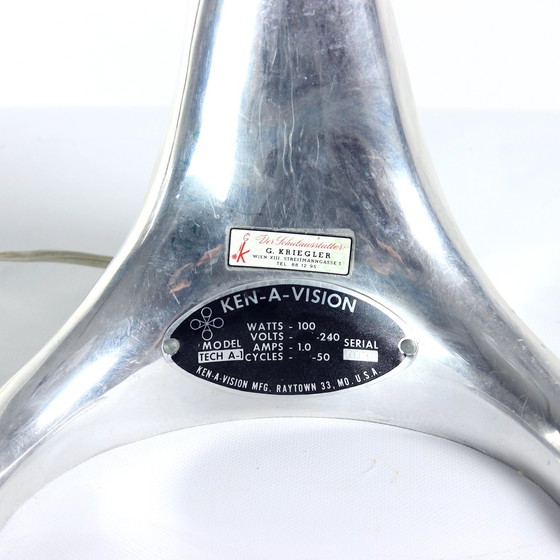 Image 1 of Vintage Ken A Vision Mikroprojektor aus Aluminium, 1950er Jahre