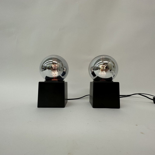 2x Philips Vintage Tischlampe Space Age - 1970er Jahre