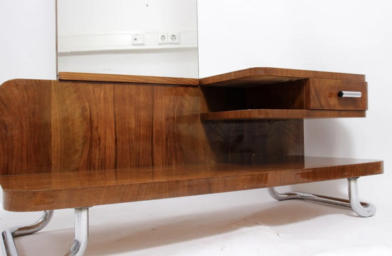 Image 1 of Vintage Art Deco Robert Slézak Spiegel Kommode