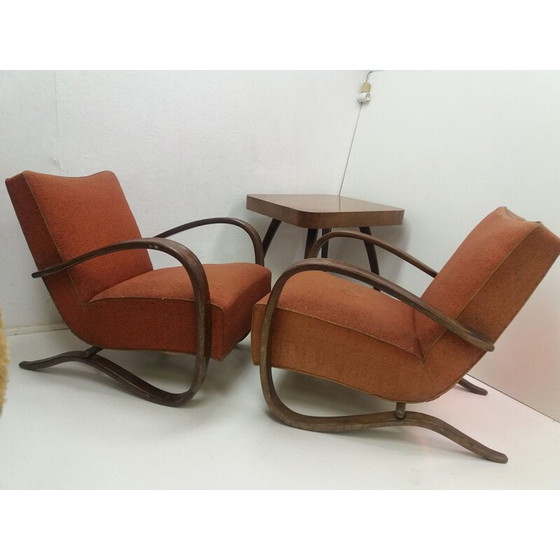 Image 1 of Vintage-Wohnzimmergarnitur von Halabala für Thonet, Tschechoslowakei 1930er Jahre