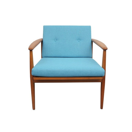 Vintage deutscher hellblauer Sessel - 1960er Jahre