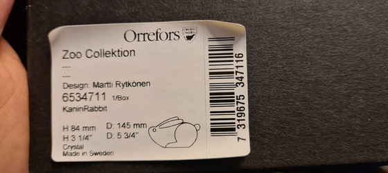 Image 1 of Orrefors Glasfigur Hase