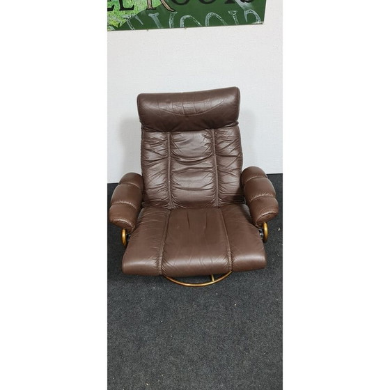 Image 1 of Vintage-Liegesessel aus Leder