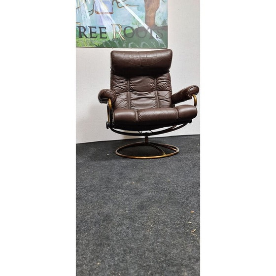 Image 1 of Vintage-Liegesessel aus Leder