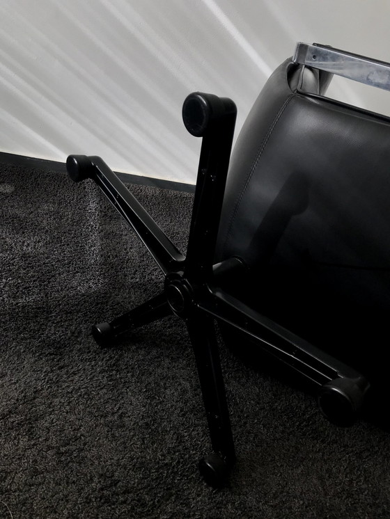 Image 1 of Geoffrey Harcourt für Artifort Modell F141 Drehsessel mit Fußhocker