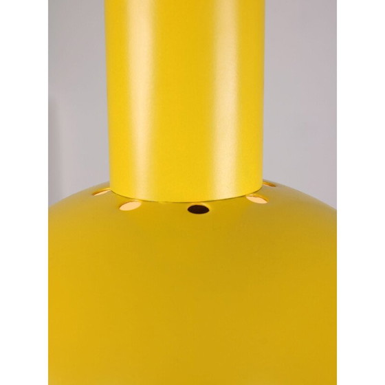 Image 1 of Gelbe Metall-Hängeleuchte im Vintage-Stil