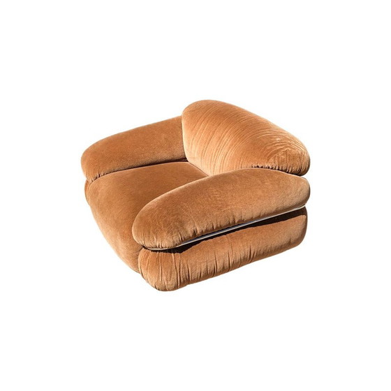 Image 1 of Vintage Lounge Space Age Alpaka Samt Sesann 1970s