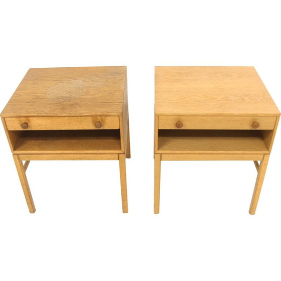 Image 1 of Paar Vintage-Nachttische "Casino" von Engström und Myrstrand, Schweden 1960