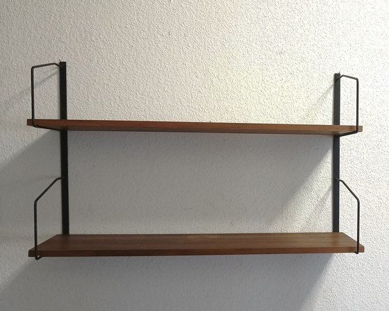 Image 1 of Sixties Wandregal mit zwei Regalen