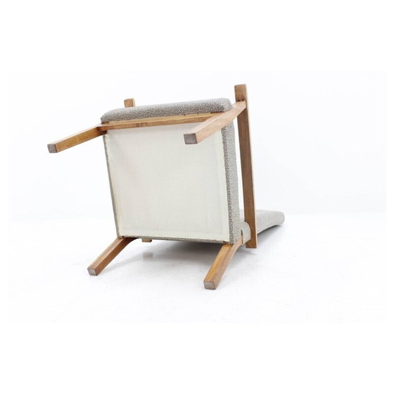 Image 1 of Sessel aus grauem Stoff aus Tschechien - 1960er Jahre
