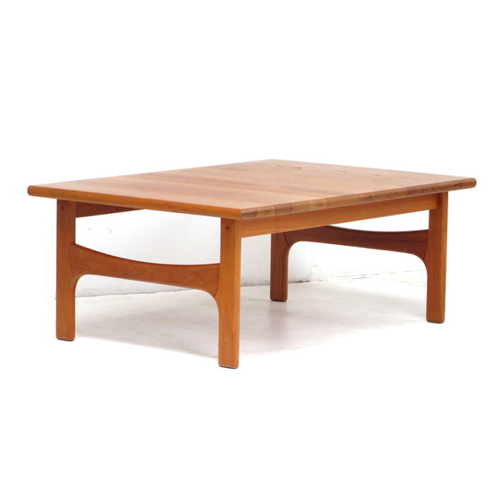 Image 1 of Vintage Couchtisch aus massivem Teakholz, 1960er Jahre