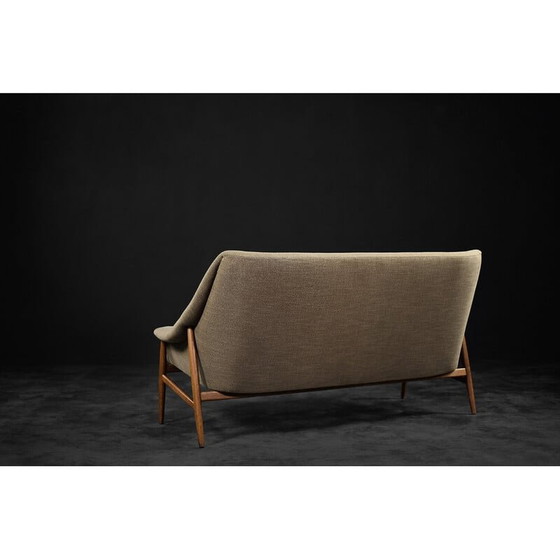 Image 1 of Skandinavisches 2-Sitzer Sofa Grace aus braunem Stoff von Ikea, 1961