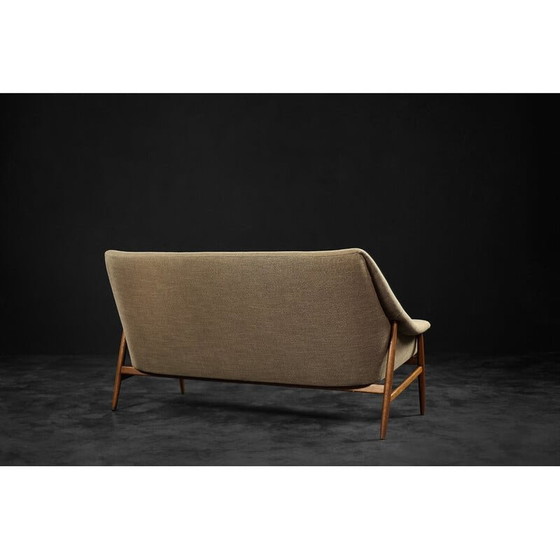 Image 1 of Skandinavisches 2-Sitzer Sofa Grace aus braunem Stoff von Ikea, 1961