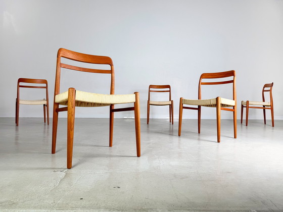 Image 1 of 5Er Set Mid Century Stühle Gustav Bahus Alf Aarseth