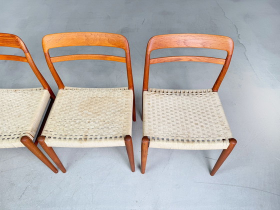 Image 1 of 5Er Set Mid Century Stühle Gustav Bahus Alf Aarseth