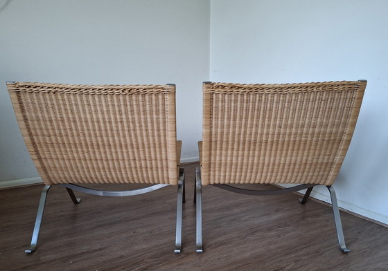 Image 1 of 2x Poul Kjærholm Pk22 Rattan Fritz Hansen