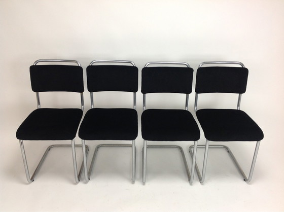 Image 1 of 4x Gispen Stuhl