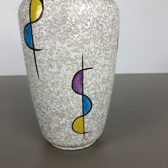 Image 1 of Vintage Vase aus farbigem Lava Ton von Bay Ceramics, Deutschland 1950