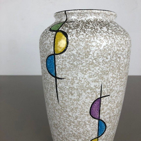 Image 1 of Vintage Vase aus farbigem Lava Ton von Bay Ceramics, Deutschland 1950