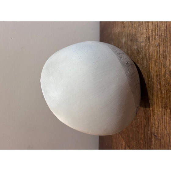 Image 1 of Weiße und blaue Keramikvase, 1980