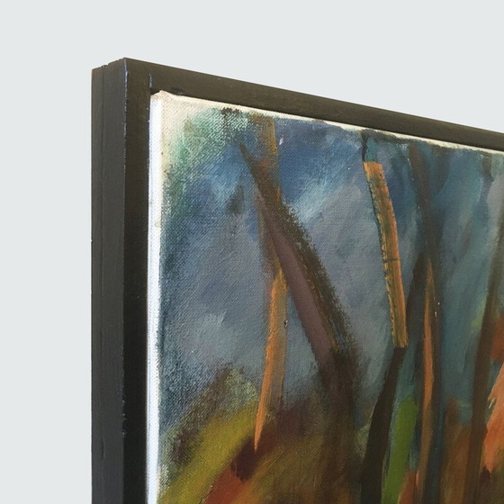 Image 1 of Öl auf alter Leinwand von Ejnar Larsen, Dänemark 1986