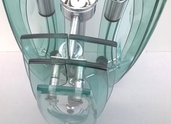 Image 1 of Pendelleuchte aus Glas von Veca Italien, 1960er Jahre
