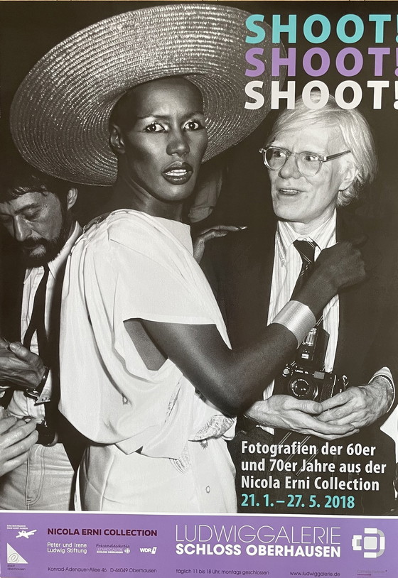 Image 1 of Ron Galella (1931-2022), Shoot, Grace Jones und Andy Warhol, Studio 54, New York, 1978, Copyright Ron Gallela, Ltd, Ludwiggaleri