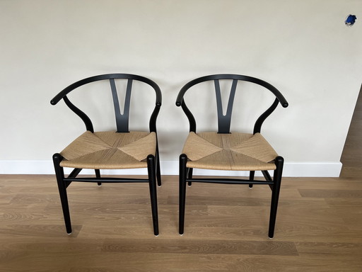 2x Ch24 Wishbone Chair Soft Edition