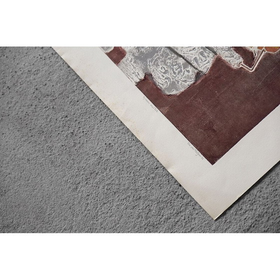 Image 1 of Klassische Lithographie "Insekt auf Fels" von Ru van Rossem, 1962