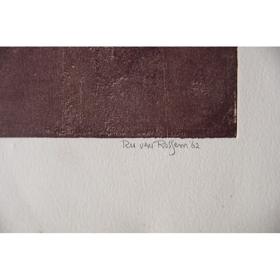 Image 1 of Klassische Lithographie "Insekt auf Fels" von Ru van Rossem, 1962