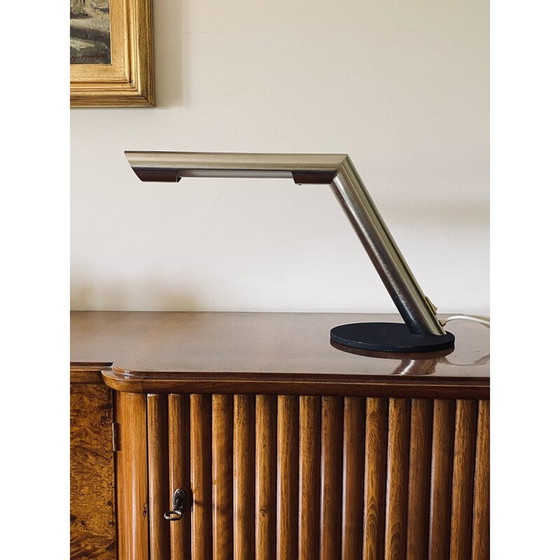 Image 1 of Alte Stahltischlampe von Nanda Vigo für Arredoluce, Italien 1970