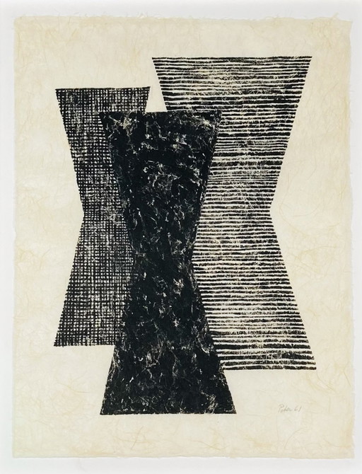 Geni Peter - Alte Tuschezeichnung - Original - 1961