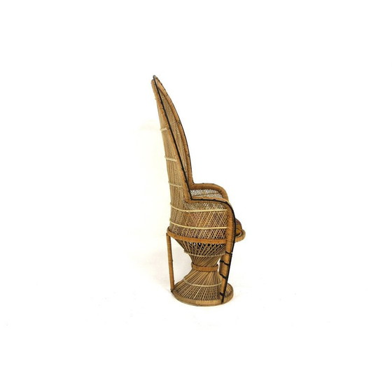 Image 1 of Vintage "Emmanuelle" Sessel aus Rattan, Schweden 1980er Jahre