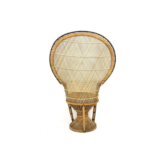 Image 1 of Vintage "Emmanuelle" Sessel aus Rattan, Schweden 1980er Jahre