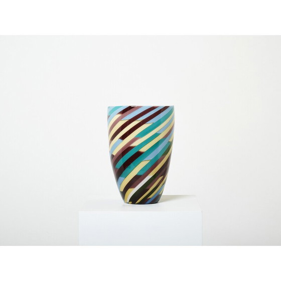 Image 1 of Vintage-Vase "Klee" von Laura de Santillana für Venini, 1984er Jahre