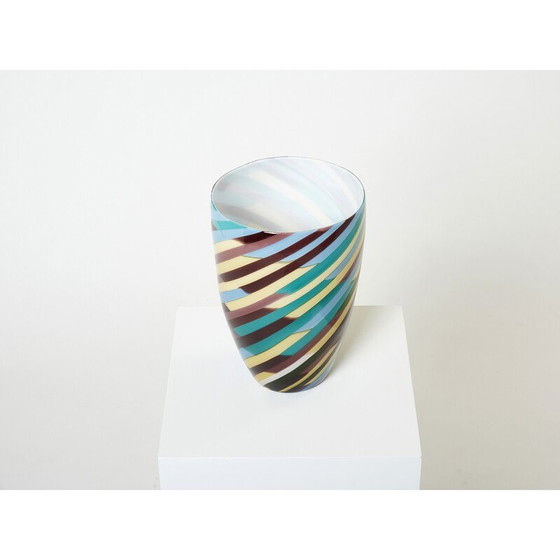 Image 1 of Vintage-Vase "Klee" von Laura de Santillana für Venini, 1984er Jahre