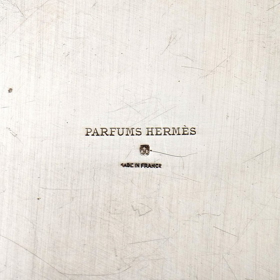 Image 1 of Silberne Metallschüssel von Hermes, 1980er Jahre