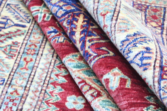 Image 1 of Original Handgeknüpfter Kazak Diyar Teppich 191 X 147 Cm Top Zustand