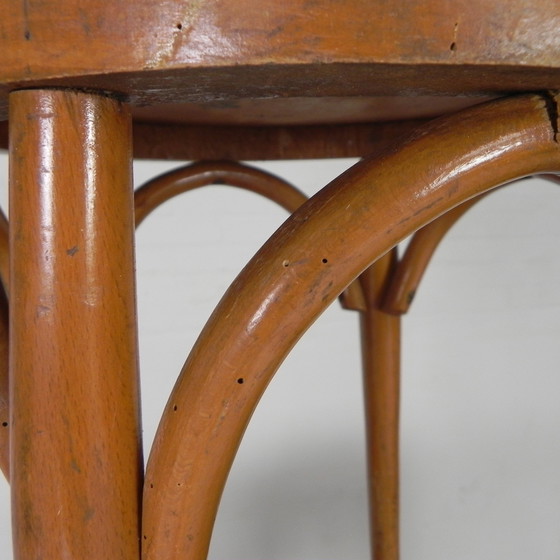 Image 1 of Hocker aus Buche im Thonet-Stil, 1950er Jahre