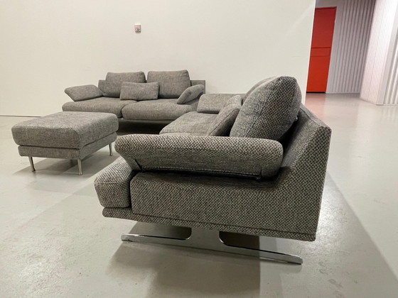 Image 1 of  Sofa-Set aus grauem Stoff