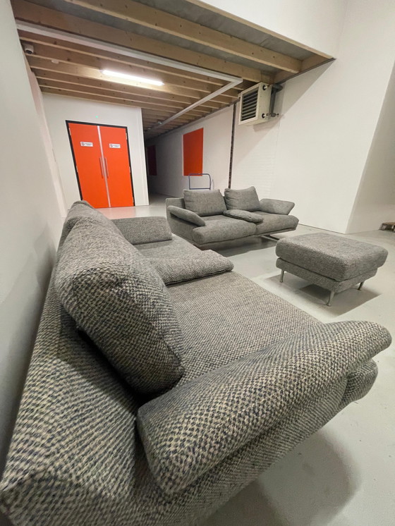 Image 1 of  Sofa-Set aus grauem Stoff