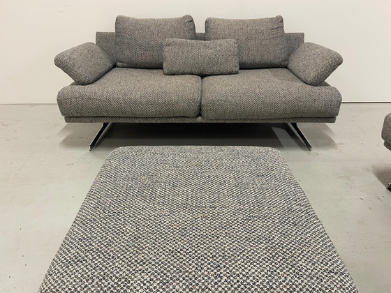 Image 1 of  Sofa-Set aus grauem Stoff