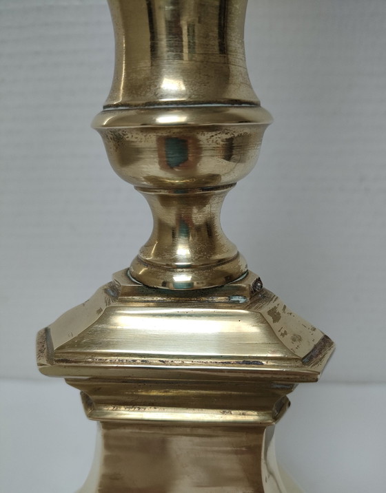 Image 1 of Lampe Bronze vergoldet Dreibein Anfang des Xx Jahrhunderts H.50 Cm