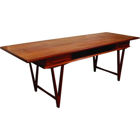Image 1 of Vintage Teak Couchtisch Modell 32 von E.W.Bach für Mobelfabrikken Toften, Dänemark 1960.