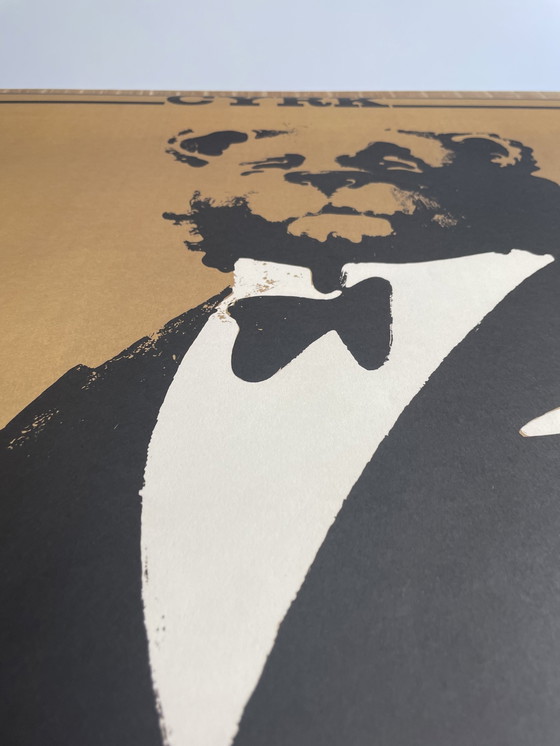 Image 1 of Poster entworfen von W. Swiezy, Zirkus 1974, Poster Nr. 03, offizielle limitierte Auflage C.500 Gedruckt 2020